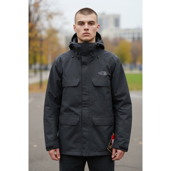 NWT The North Face Jacket Black Alligare Triclimate GORE-TEX Hooded Mens Size L - Picture 1 of 12